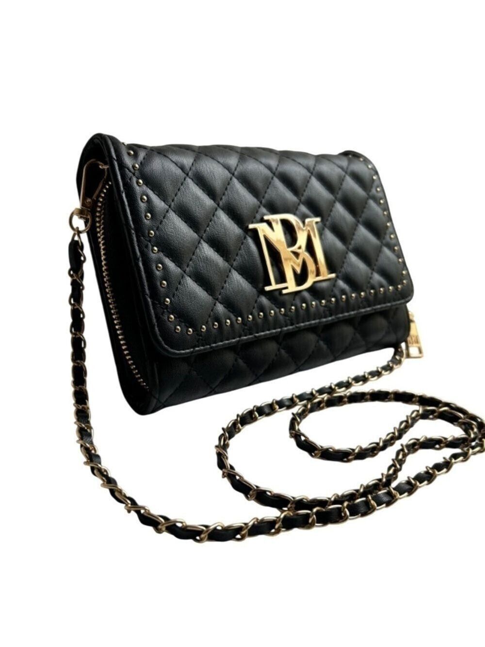 BADGLEY MISCHKA Quilted Chain Crossbody Bag NWOT
